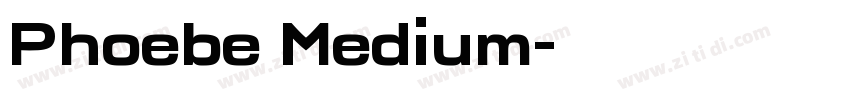Phoebe Medium字体转换